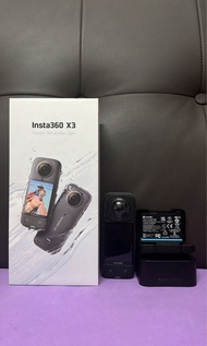 超級特價 鏡頭冇花 Insta360 One X3 X3 Action Cam 多個電池同充電器