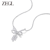 zengliu | สร้อยคอหัวใจผีเสื้อเงิน S925 เครื่องประดับแฟชั่น