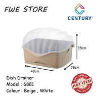 Century Dish Drainer With Cover / Dish Rack 6881