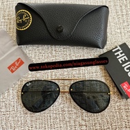 Kacamata Rayban Aviator Blaze Gold Second Original
