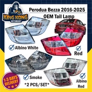 Perodua Bezza 2016 - 2023 Tail Lamp ( 2pcs/set ) - Albino White/ Red/ Smoke / Albino Red