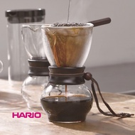 HARIO Drip Pot Wood Neck+ Cloth Filter SET 2Color 2Size, Brewer Dripper, Hand Drip Coffee Server, Jug, Coffee Carafe