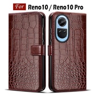 For OPPO Reno10 Pro Case Luxury Flip Leather Phone Cover for OPPO Reno 10 Pro 5G CPH2525 CPH2531 Protector OPPO Reno10 5G Case