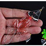 IRUZ2KSHOP Lot 4pcs Rubber Frog Soft Fishing Lures Bass CrankBait Tackle 9cm/3.54`/6.2g by paxipa