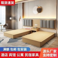 Full Set Standard Bed Apartment Hotel Furniture Rental Room Hotel Room Bed Double Bed Large Bed Shee