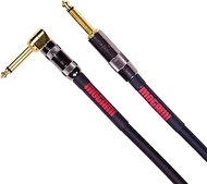 Mogami OD GTR-12R Overdrive Guitar Instrument Cable, 1/4" TS Male Plugs, Gold Contacts, Right Angle and Straight Connectors, 12 Foot