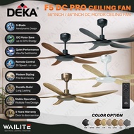 DEKA F5DC PRO 46" 56" 5 Blade DC Motor Ceiling Fan 20 Speeds SIRIM Remote Control Baby Ceiling Fan /