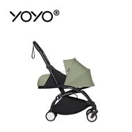 Stokke - YOYO² 法國 0+ 推車組合(含車架)-黑色車架+橄欖綠