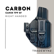 Bluetac IWB (inside waistband) Carbon Fiber Look Kydex Holster w/ Hook (Claw) for Canik TP9 SF Right
