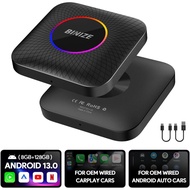Binize CarPlay AI Box Wireless CarPlay Android Auto Support Youtube Netflix 8-Core 8GB+128GB FOTA Up