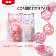 M&G Lovely Kitty Correction Tape, 6m x 5mm, Cat Paws Shape Design ACT75172
