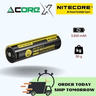 🔥100% ORIGINAL🔥 Nitecore 18650 3.6V USB-C Rechargable Li-Ion Battery NL1836R