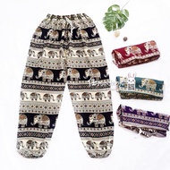 Elephant Long Pants Girl Long Pants/ Elenphant Pants Elephant Pattern/ Floral Pattern