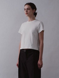 SUMMERWOOL – Lemn Tee (Off-white) : Logo Embroidered Regular Fit เสื้อยืด ปักโลโก้ด้านหลัง สี Off-wh