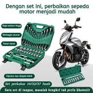 MATA Socket wrench set 37Pcs RATCHET DRIVE WRENCH/ 8-19MM SOCKET WRENCH 1/2 8-32MM UNIVERSAL JOINT 1