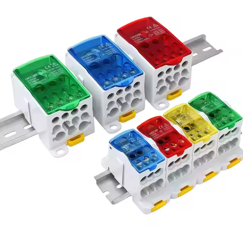 UKK80 UKK125 UKK160 Rail-mounted junction box Terminal block One-in six-out junction box Universal w