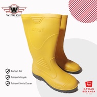 Wing On 8898 High Safety Boots Yellow Black Waterproof & Oil Resistant