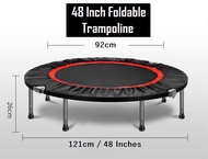 Trampoline 55 Inches(140cm) with Netting / 48 Inches Foldable Trampoline with/without handle Sports Exercise Fun Play Kids Children Growth Development