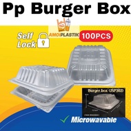 Disposable Plastic Burger Box bx170 100pcs/ Bekas Takoyaki/Pp Burger Box Alike Tage201 Jsp302/