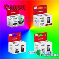 CANON PG-760 BLACK / CL-761 COLOR INK CARTRIDGE 760XL 761XL 760 761 NEW TECH GENUINE INK
