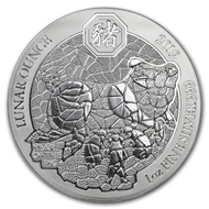 Rwanda 50 RWF Lunar Ounce Pig 2019 1 oz .999 Silver Coin 1oz