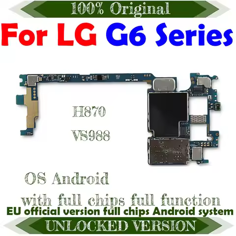 100%Original Unlocked Working For LG G6 H870 VS988 H870DS H873 SL993 H871 H872 motherboard Test 100%