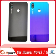 New For Huawei Nova 3i Battery Cover Back Glass Rear Battery Cover Door Housing For Huawei Nova 3 Nova3 Battery Cover