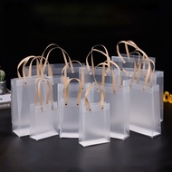 Frosted Transparent Plastic Tote Bag Wedding Birthday Souvenir Gift Candy Box Wrapping Packaging Bag