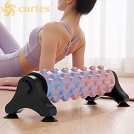 CURTES Massage Foam Roller, Solid Foam Suction Cup Body Foam Roller, Deep Stretching Removable Brack