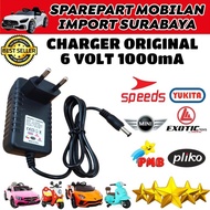 terbaru !!! charger adaptor 6 volt mobil aki mainan anak motor aki