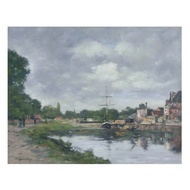 French Eugene Boudin Eugene Boudin Landscape Oil Painting Watercolor Decorative Painting Electronic 
