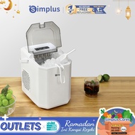 Simplus Ice Maker | 12kg Homemade Ice Cubes | 24h Reservation | Auto Self-Cleaning Function ZBJH001