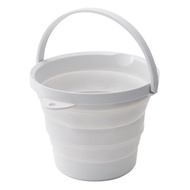 ISETO Folding Bucket Soft Bucket Type 8 Gray 8L W32.8 x D30.0 x H4.9~22.2cm Made in Japan Heat resis