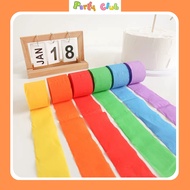 Crepe Crepe paper roll as a birthday decoration background