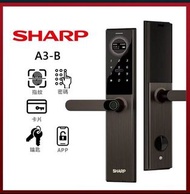 (極速上門安裝)連安裝 電子鎖 SHARP A3-B 手持式智能鎖 連安裝 如要安裝可查詢詳情 可覆蓋 舊 SAMSUNG 門鎖 開孔