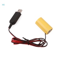 pri USB 5V2A to 4 5V1A LR14 C  Elimination Cable Cord Line for Gas  Toy