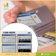 [Ihoce] 4 Pieces Card Sticker Multiuse Personalizing for Transportation Ebt Metro