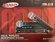 ไมค์ลอย ไมโครโฟนไร้สาย แบบคล้องหัว 2 ตัวYUGO UB-218 Wireless Vocal