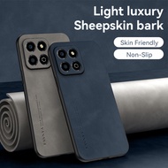 Case Honor X6 Casing Luxury Sheep Leather Cover For Honor X6 Phone Case