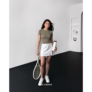 ECINOS - CORE Fitted Tencel T-shirt (Cropped) | Women's Tops | Women's T-shirts