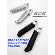 Footrest Step Rear KRSR Y110 SS2 / KRISS / Y125Z / TZM / EGO Alloy / Aluminium Rubber Tapak Kaki Mod