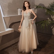EAGLELY Celebrity Formal Ball Gown For Debut 18 Years Old And Evening Dress Floor Length Gown For Ninang Wedding Sponsor 2022 Spring New Banquet Temperament Birthday Dress Gown For Ninang Wedding Sponsor Civil Wedding Gown