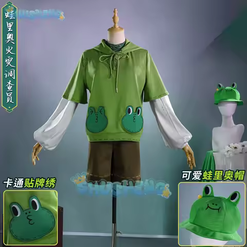 Identity V Florian Brand Fire Investigator Cosplay Costume Leonard Uniform Halloween Carnival Party 