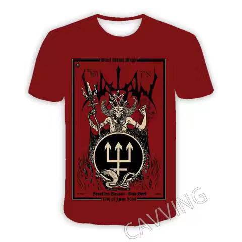 New Fashion Women/Men's 3D Print Watain Band Casual T-shirts Hip Hop Tshirts Harajuku Styles Tops Cl