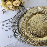 Tel: American Retro Irregular Plastic Tableware Wedding Party Dinner Plate Plastic Decorative Plate 