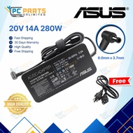 280W Asus Laptop Charger 20V 14A for ROG Strix G16 G614J G615J ROG Huracan G21CX (6.0mm x 3.7mm)