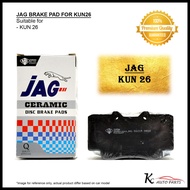 JAG Front Disc Brake Pads D2228M for KUN 26