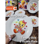 tweety bird ceramic plate 8inches (limited edition)