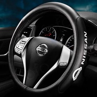 Car leather steering wheel cover For Nissan Teana j32 accessories 2021 breathable steering wheel cov