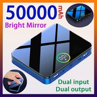 Original 50000mah Powerbank Mini Powerbank Portable Digital Display Ultra-thin Battery Dual Output D
